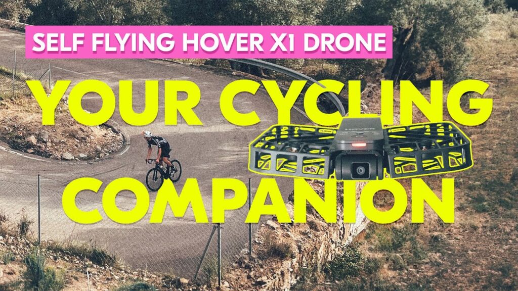 Revolutionizing Bike Rides: Self-Flying Drone in Action! The Pocket Sized Hover X1 Drone Review.