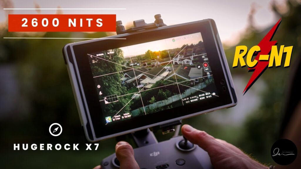 Review Of 2600 NITS DRONE TABLET HUGEROCK X7 // Using The DJI RC-N1 & AIR 2S