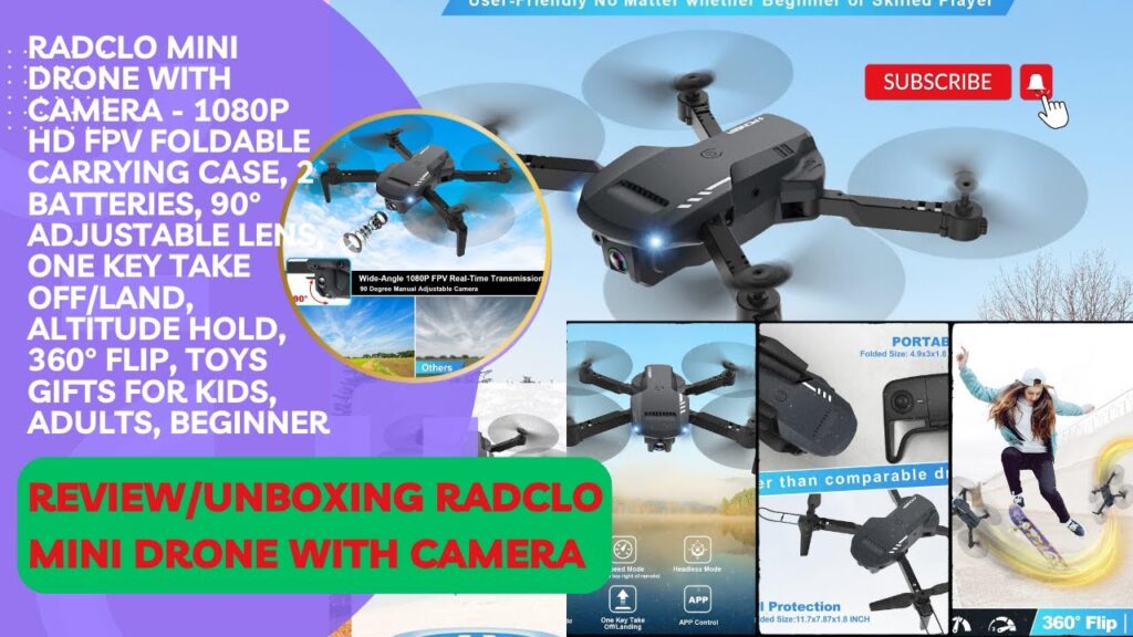 Review / Unboxing RADCLO Mini Drone with Camera