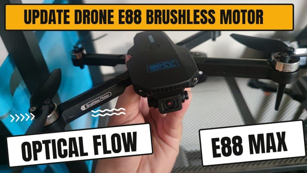 Review & Unboxing RC Drone E88 Max Brushless Motor Optical Flow #drone #rcdrone #rchelicopter